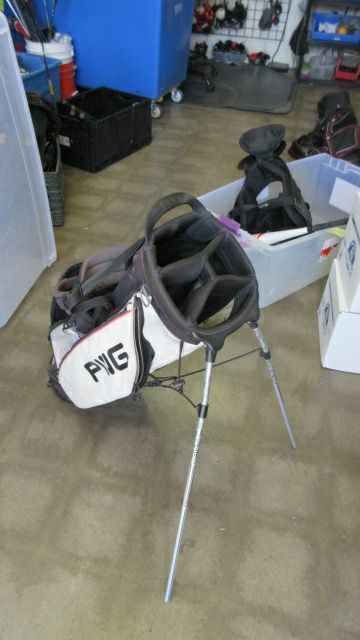 Load image into Gallery viewer, Used Ping E2 Enhanced Ergonomics Golf Stand Bag w/ Carry Strap - wear
