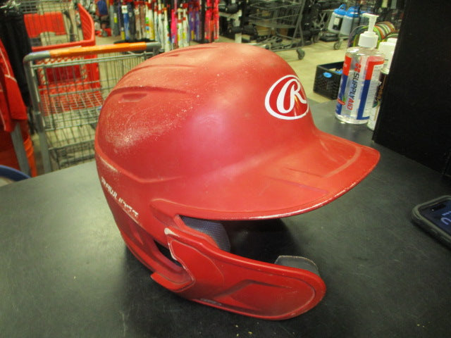 Load image into Gallery viewer, Used Rawlings Rev A Jr Batting Helmet With Cheek Guard in Red Size 6 3/8 -7 1/8
