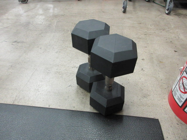 Load image into Gallery viewer, Used Hampton 45 LB Rubber Hex Dumbbell - Pair
