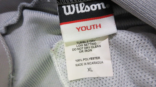 Used Wilson White Baseball Pants W/ Elastic Bottoms Size Youth XL