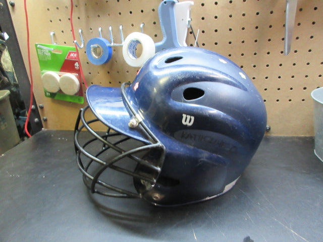 Load image into Gallery viewer, Used Wilson Batting Helmet W/ Mask - Size 6 1/8 - 7 1/4
