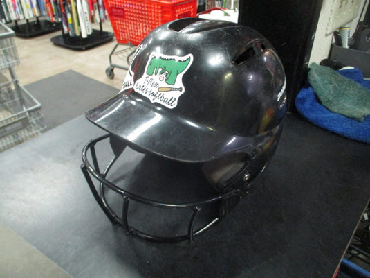 Used Demarini Batting Helmet With Mask Size 6 1/2 And Below