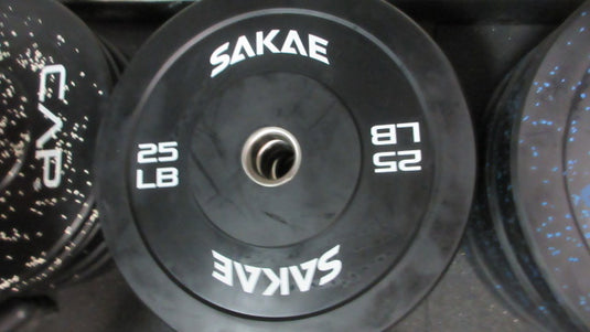 New CAP Olympic 25lb Rubber Bumper Plate