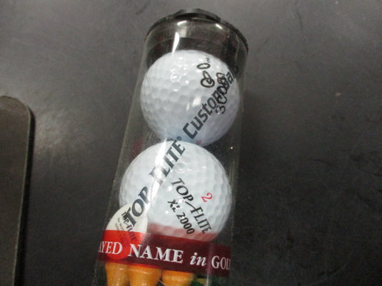 Used top Flite Custom Balls With Tees
