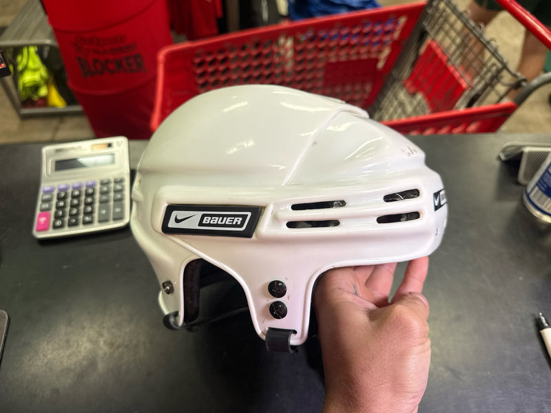 Load image into Gallery viewer, Used Nike Bauer White Hockey Helmet
