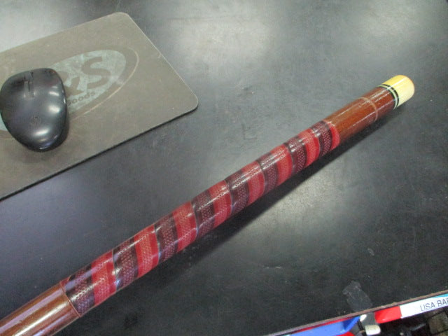 Load image into Gallery viewer, Used 2 Piece Wood and Wrapped Leather Pool Cue With Leather Case
