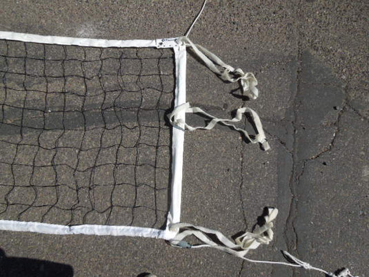 Complete Senoh DE11 Indoor Gym Volleyball Net, Poles and Pads System