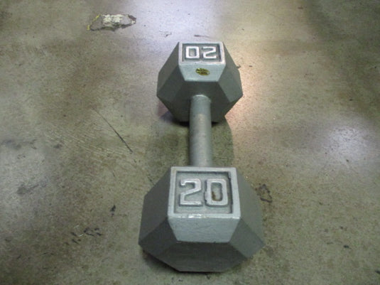 Used 20LB Cause Iron Hex Dumbbell