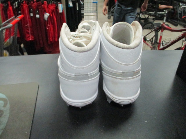 Load image into Gallery viewer, Used Nike Men&#39;s Jordan 1 Mid TD White/Grey Fog-White Mid FJ6805-101 Sz 14
