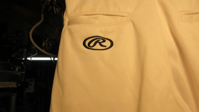 Load image into Gallery viewer, Used Rawlings Open Bottom Baseball pants Youth XL - White
