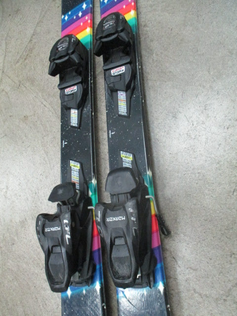Used K2 Missy 139CM Junior Downhill Skis W/ Marker Bindings