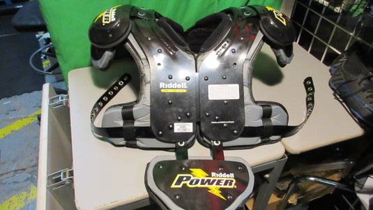 New Riddell Power Surge Youth Shoulder Pads W/ Back Plate-Size Large