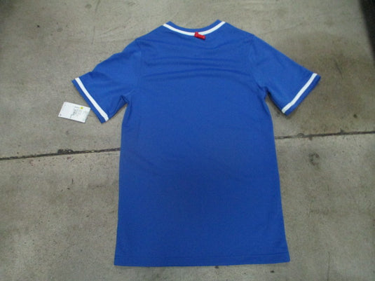 Nike Vapor Select V-Neck Baseball Jersey Royal Blue Men's Size Large