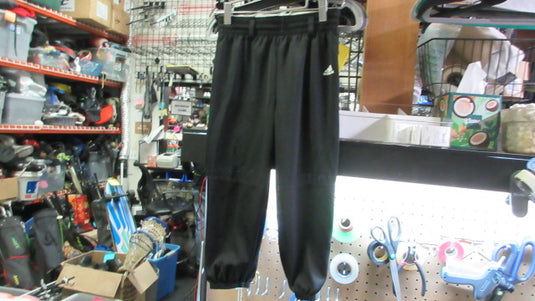 Used Adidas Elastic Bottom Baseball Pants - Size Youth Small