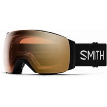 New Smith I/O Mag XL Black/Chromapop Pro Gold Mirror Ski Goggles - Large