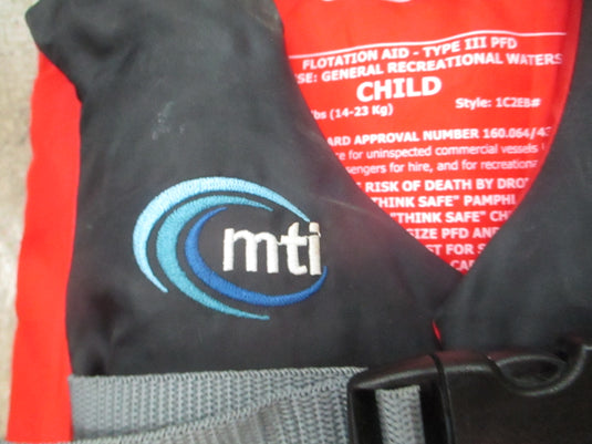 Used Mti Livery Child 30-50LB Water Life Jacket