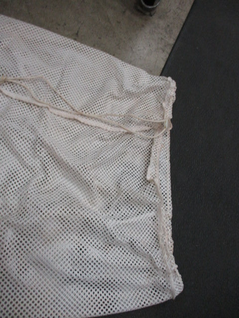 Used White  Ball Mesh Laundry Bag