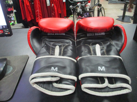 Used Title Boxing Gloves Size Medium (Has Wear)