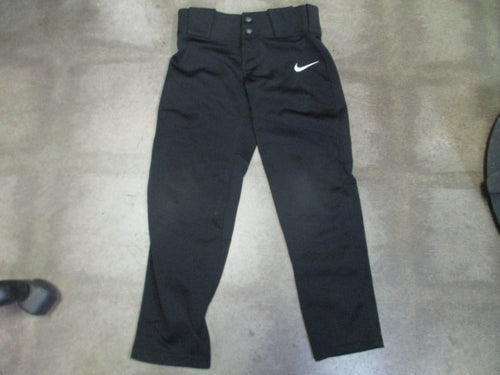 Used Nike Black open Bottom Baseball Pants Size Youth XS