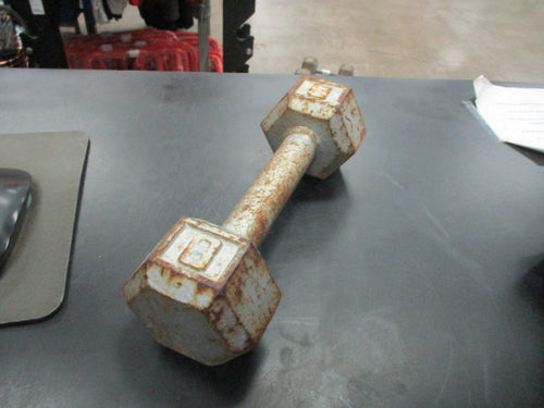 Used 8 LB Cast Iron Dumbbell