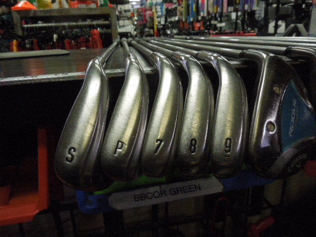 Load image into Gallery viewer, Used Callaway Rogue Ladies Righ Hand 10 pc Golf Club Set 1D, 3,5H 5,6W 7-9I P,SW
