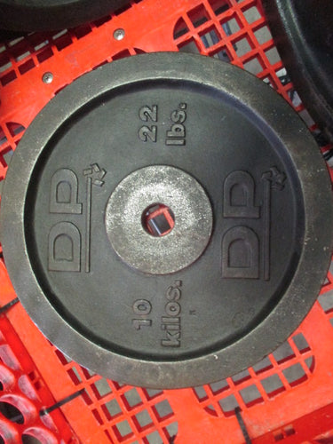Used Vintage DP 22lb Standard Weight Plate