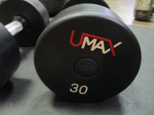 Used Umax Polyurethane 30 LB Dumbbell - PAIR