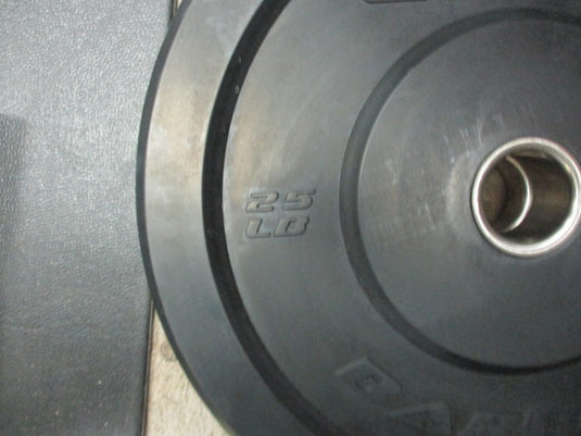 Used CAP 25lb Black BUMPER PLATES