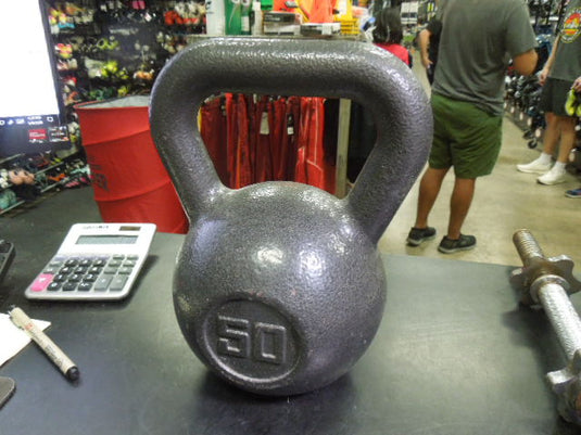 Used 50 lb Cast Iron Kettle Bell