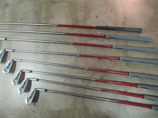 Used Ping i20 RH Graphite Shaft Regular Flex 4-PW-U Wedge Black Dot Iron Set