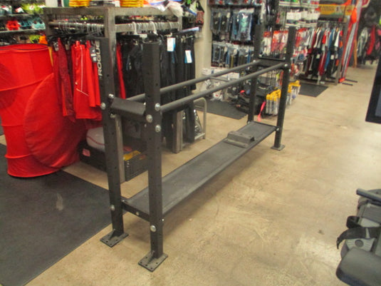 Used Rogue 70" Mass Storage Rack With Kettlebell & Bumper Plate Shelf