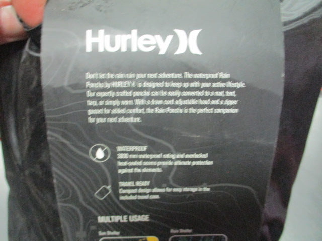 Load image into Gallery viewer, Hurley Rain poncho One Size Fits Most 55.5&quot;W x 40&quot;
