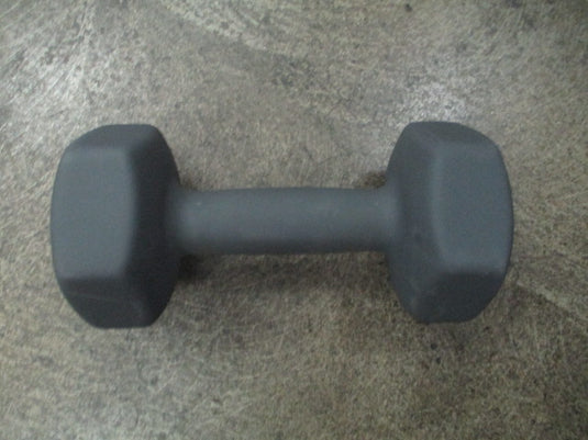 Used 15lb Grey Neoprene Dumbbell