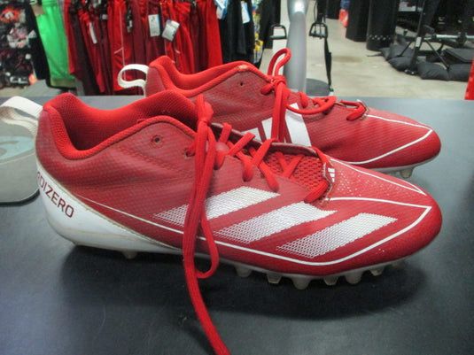 Used Adidas Adizero Red Cleats Size 9.5