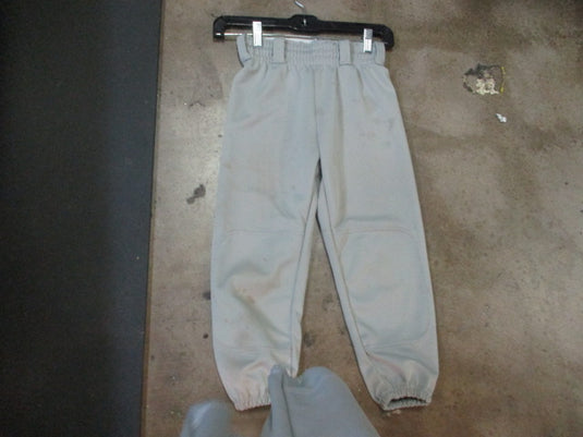 Used Rawlings Grey Baseball Pants Size Youth Medium (has stains)