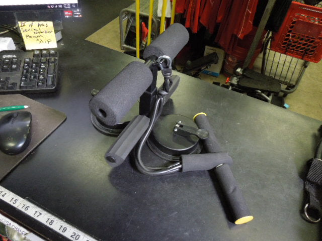 Load image into Gallery viewer, Used Portable Sit Up Bar with Double Suction Cup Secure Point
