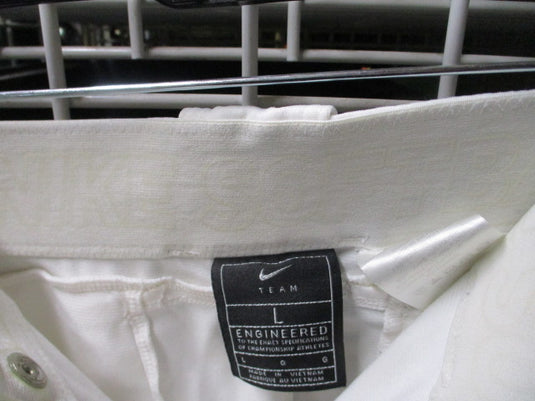 Used Nike White Knicker Bottom Pants Adult Size Large