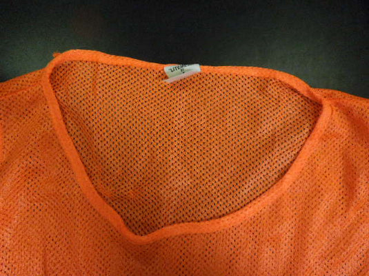 Used Set of 10 LiteMesh Youth Pinnies in Hi-Vis Orange