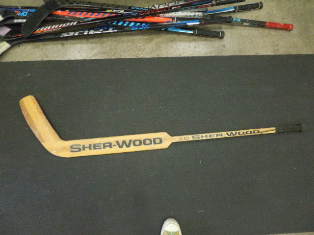 Load image into Gallery viewer, Used Sher-Wood 530 Wood Goalie Hockey Stick
