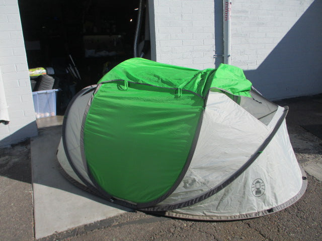 Load image into Gallery viewer, Used Coleman Pop- UP Expansible 4 Person Camping Tent
