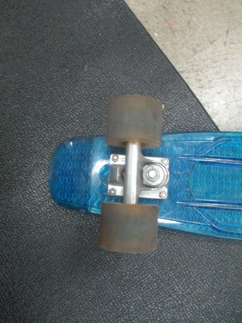 Load image into Gallery viewer, Used Sunset Penny Wave Skateboard Complete LED 22" Blue
