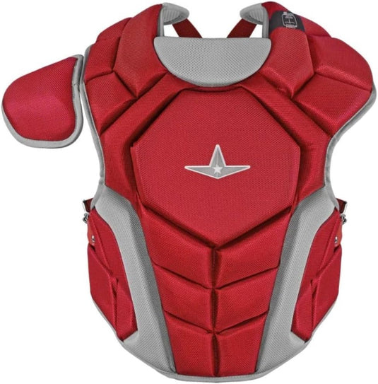 New All-Star Top Star Series Baseball Catcher's Set Ages 12-16 - Scarlet Red