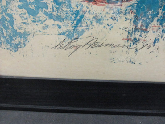 Joe Namath by Leroy Neiman Serigraph Framed Print on Board 24