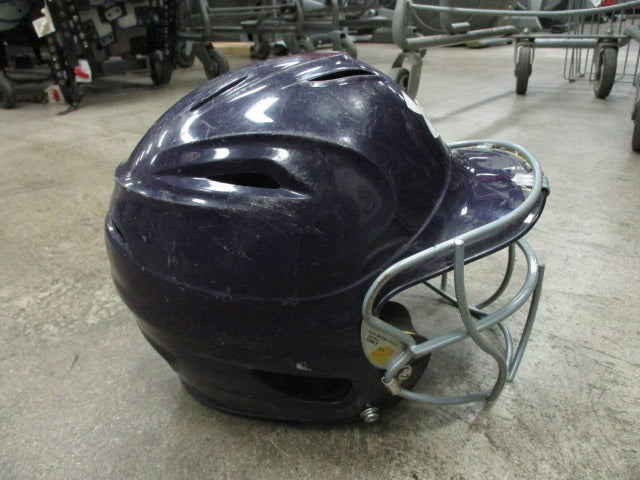 Load image into Gallery viewer, Used Under Armour Purple Batting Helmet w/ Mask Size 6 1/2 - 7 1/2
