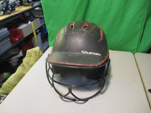 Used Boombah Size 6 1/4 - 7 Batting helmet W/ Mask
