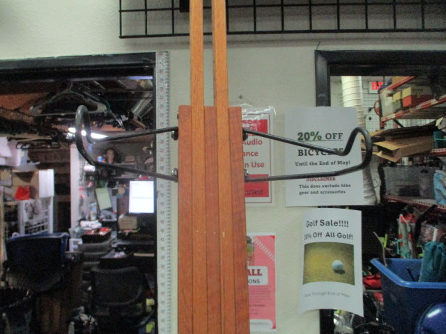 Load image into Gallery viewer, Used Wood 2 Bicycle Bike Storage Stand
