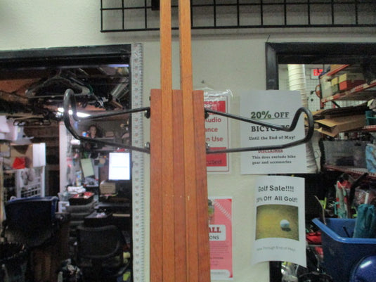 Used Wood 2 Bicycle Bike Storage Stand