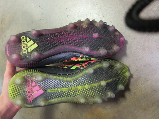 Used Adidas Adizero 12.0 'Mismatch - Black Multi-Color Football Cleats - Size 6