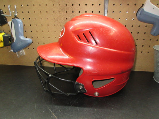 Used Rawlings Coolflo Batting Helmet With Mask - Size 6 1/2 - 7 1/2