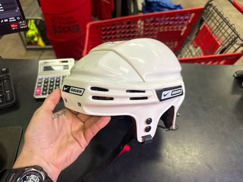 Load image into Gallery viewer, Used Nike Bauer White Hockey Helmet
